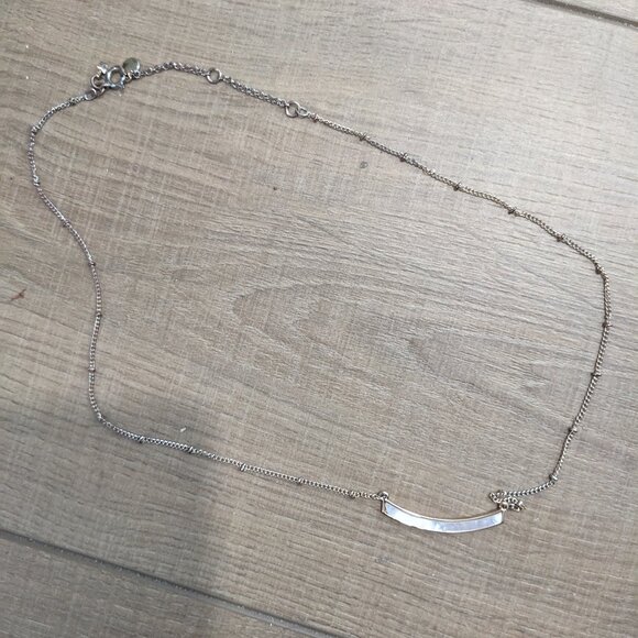 The loft Mother Of Pearl Curved Bar Necklace - Picture 1 of 2
